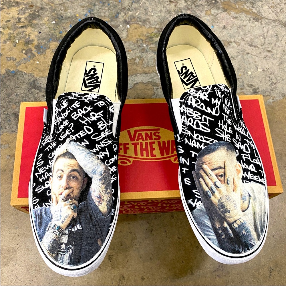 Custom printed Vans.